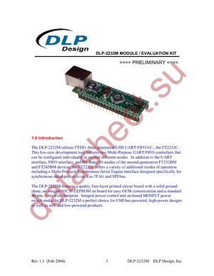 DLP-2232M datasheet  